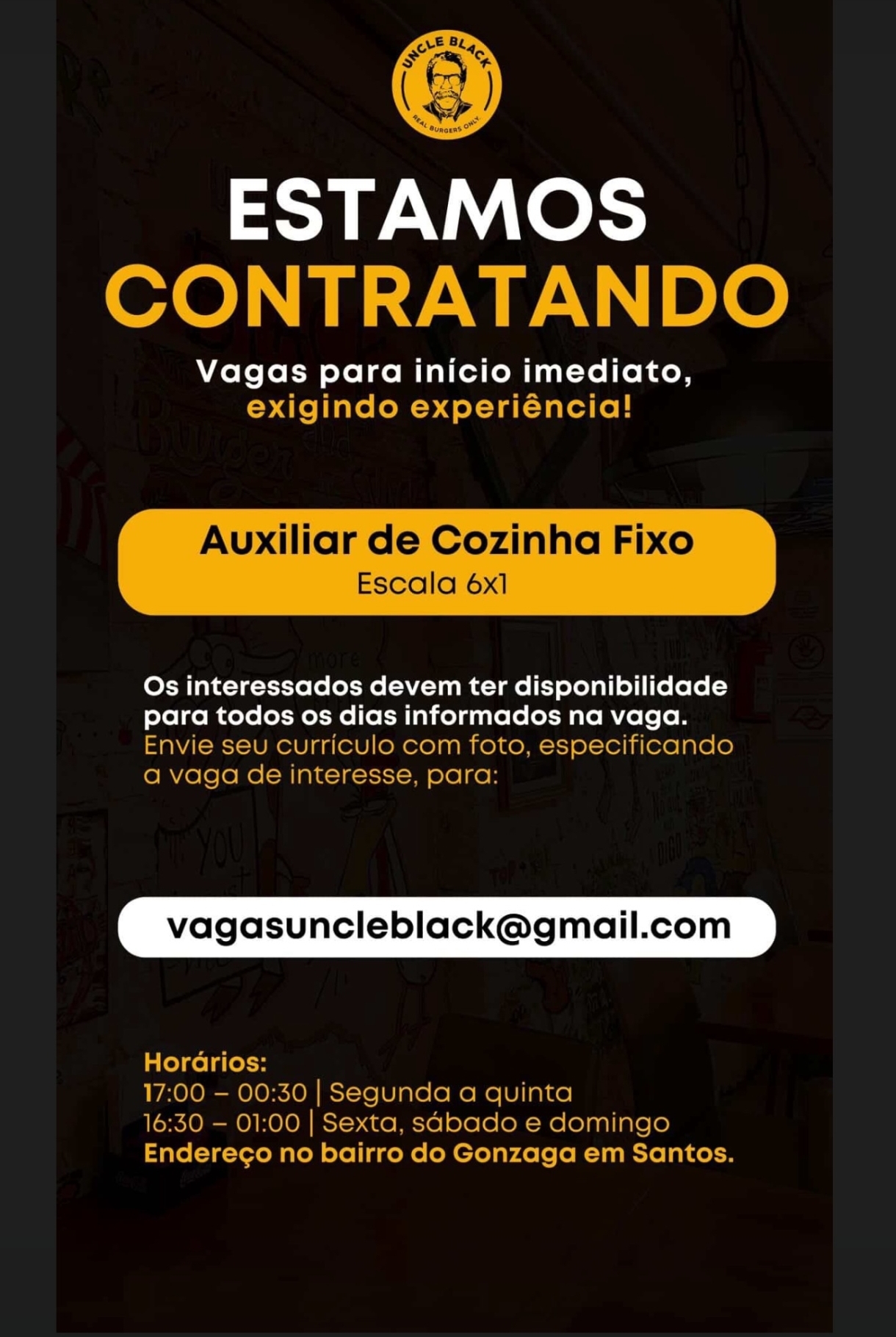 Vagas 20/04/2026 Baixada Santista