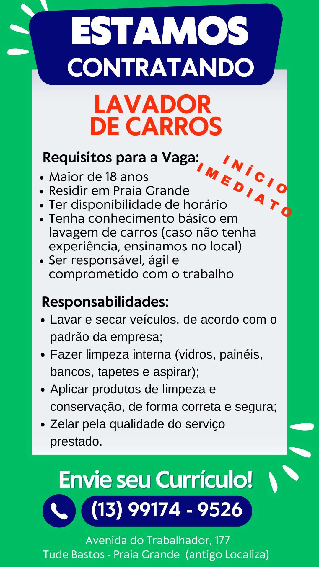 Vagas 21/04/2026 Baixada Santista