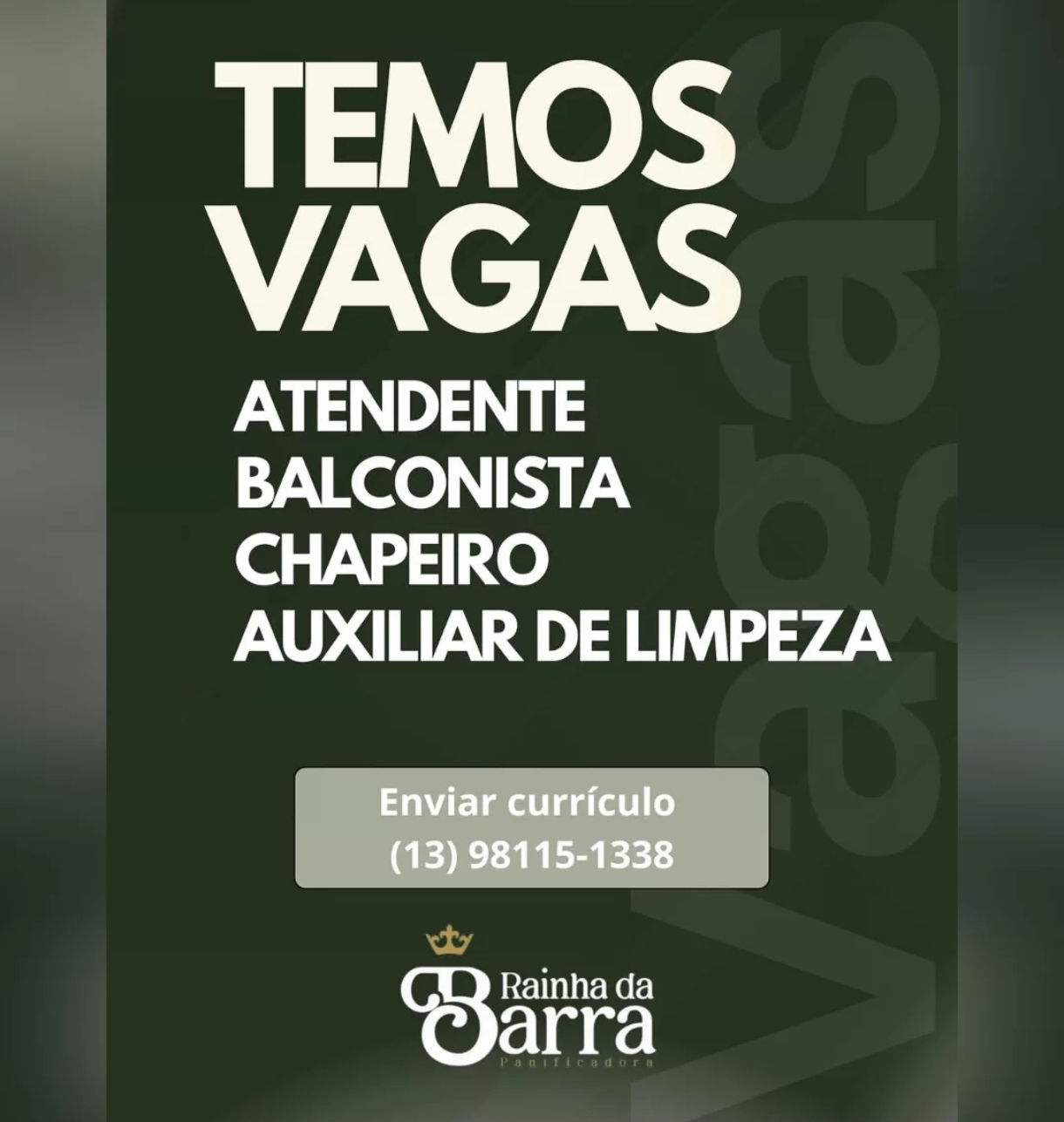 Vagas 21/04/2026 Baixada Santista