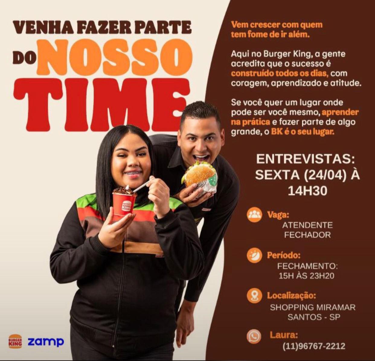 Vagas 21/04/2026 Baixada Santista