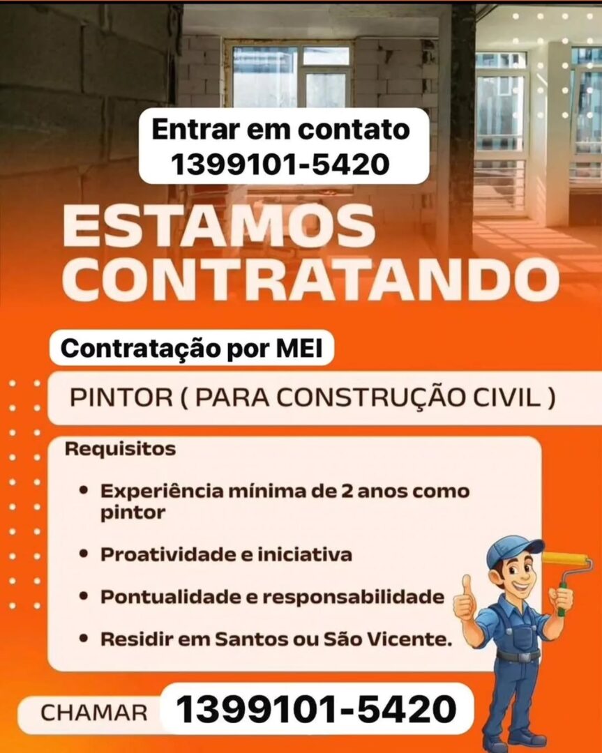 Vagas 22/04/2026 Baixada Santista