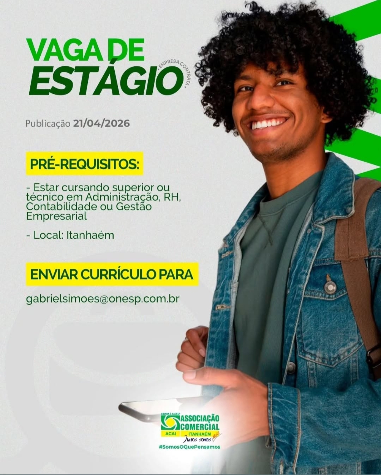 Vagas 22/04/2026 Baixada Santista