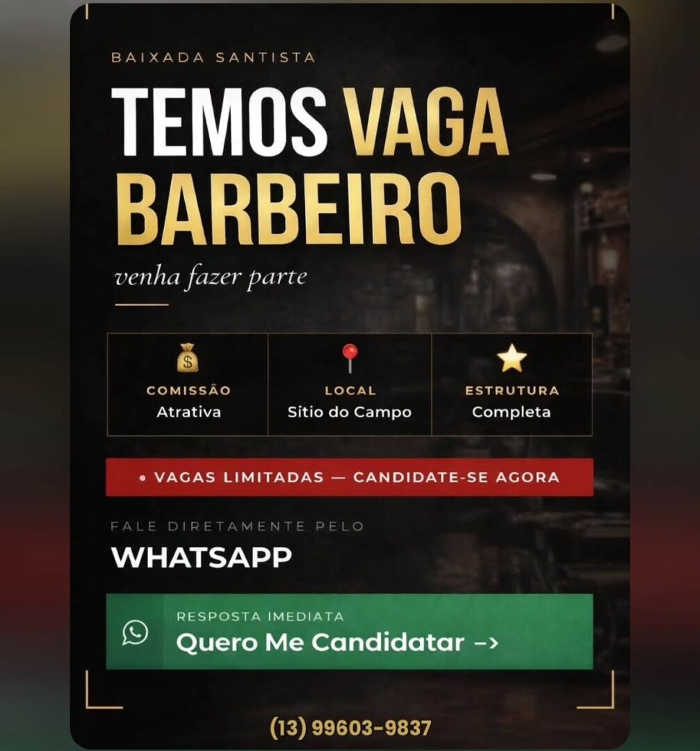 Vagas 22/04/2026 Baixada Santista