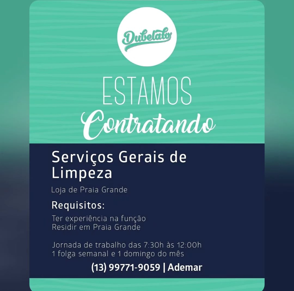 Vagas 22/04/2026 Baixada Santista