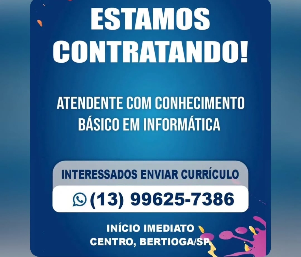 Vagas 22/04/2026 Baixada Santista