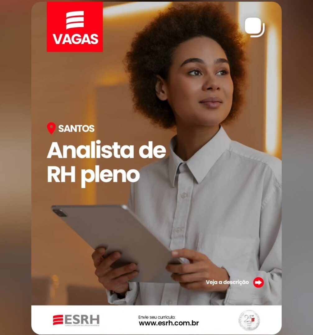 Vagas 22/04/2026 Baixada Santista