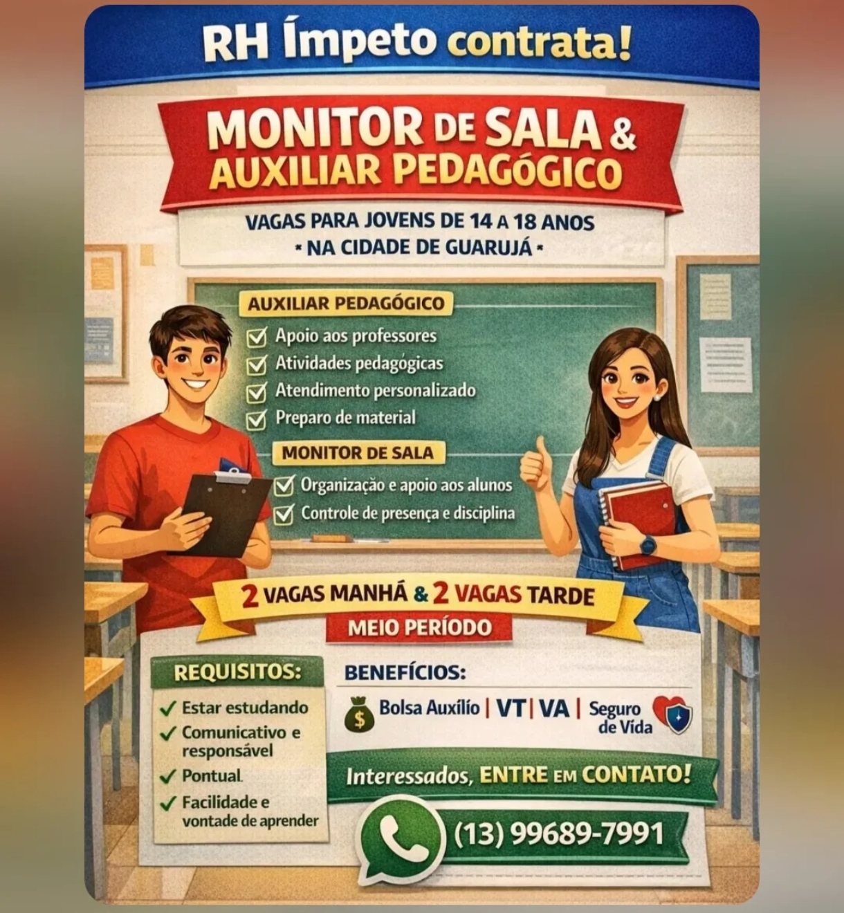 Vagas 22/04/2026 Baixada Santista