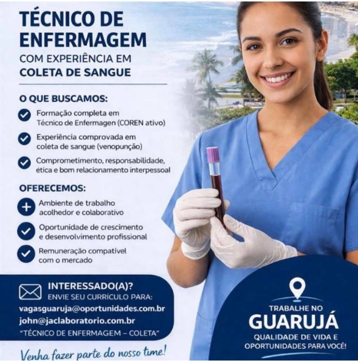 Vagas 22/04/2026 Baixada Santista