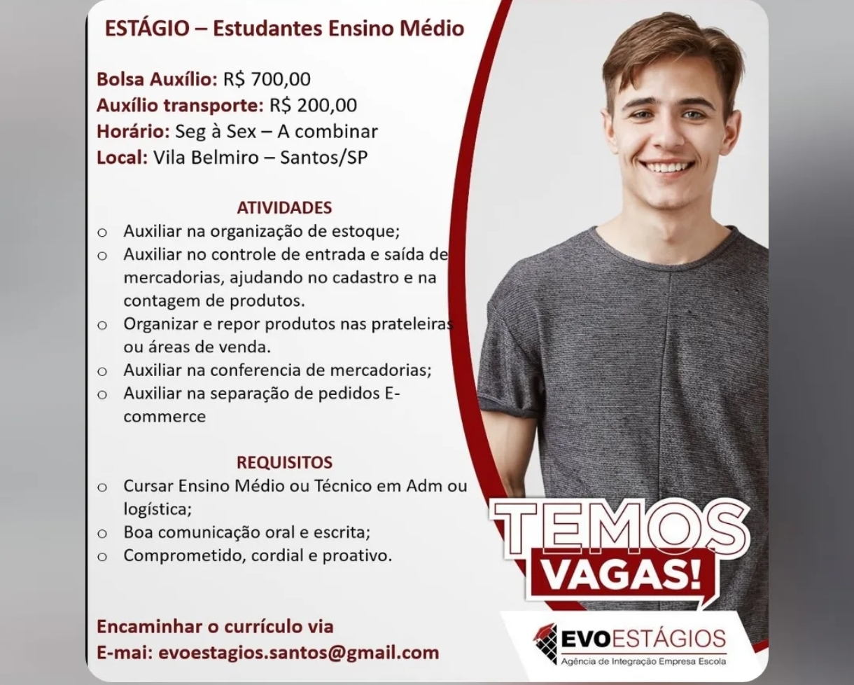 Vagas 23/04/2026 Baixada Santista