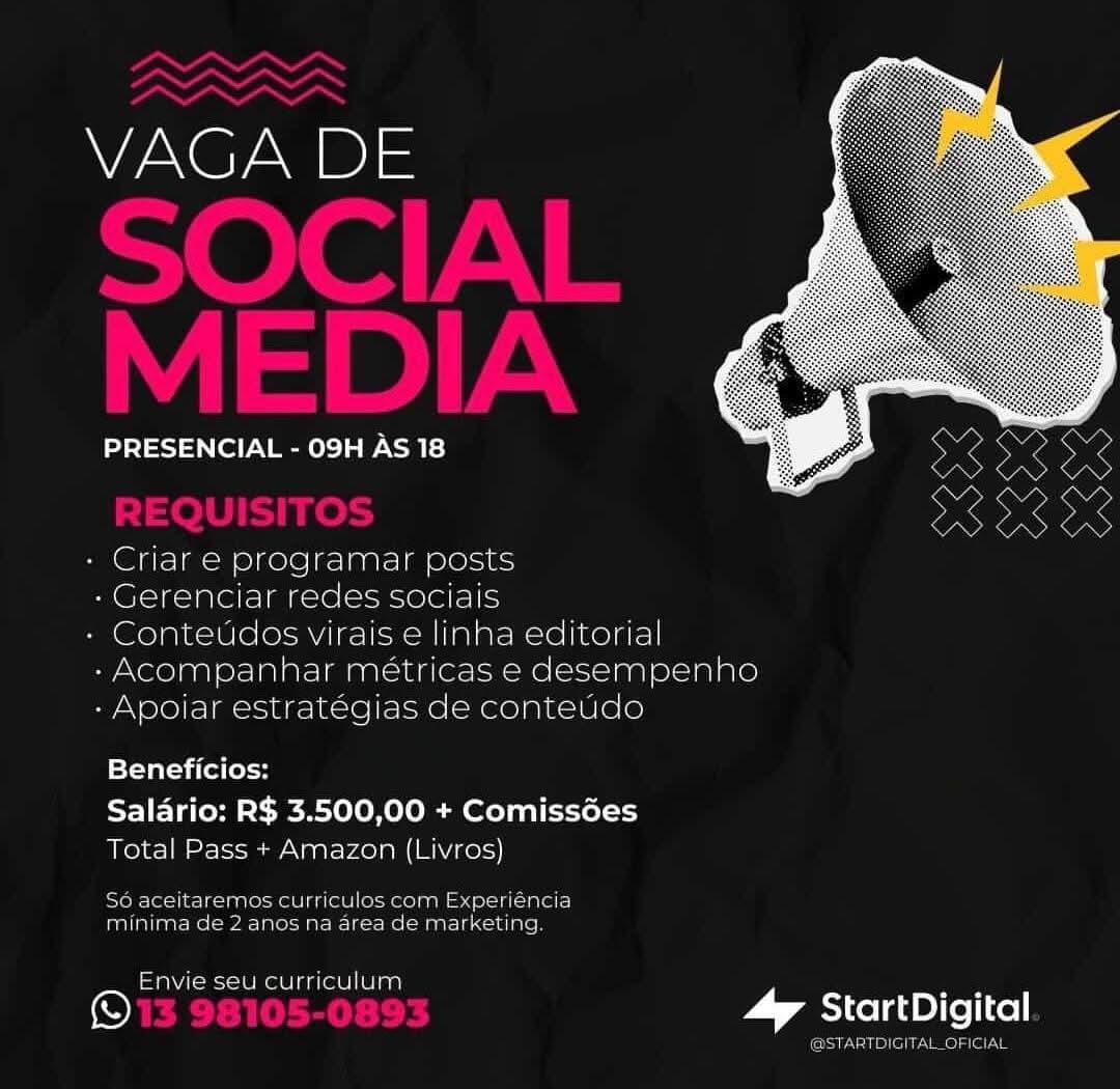 Vagas 24/04/2026 Baixada Santista