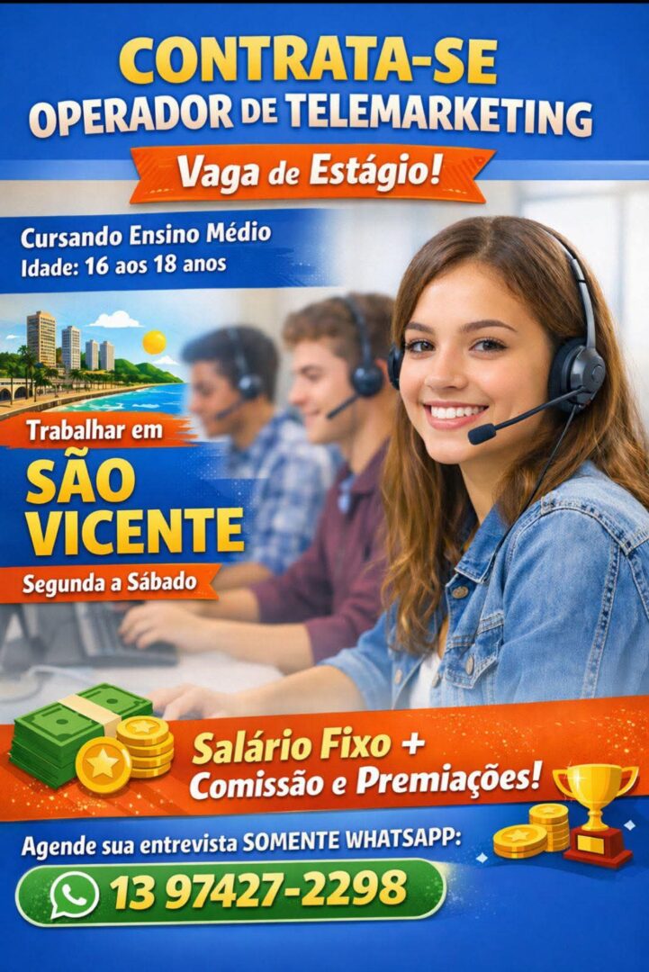 Vagas 24/04/2026 Baixada Santista