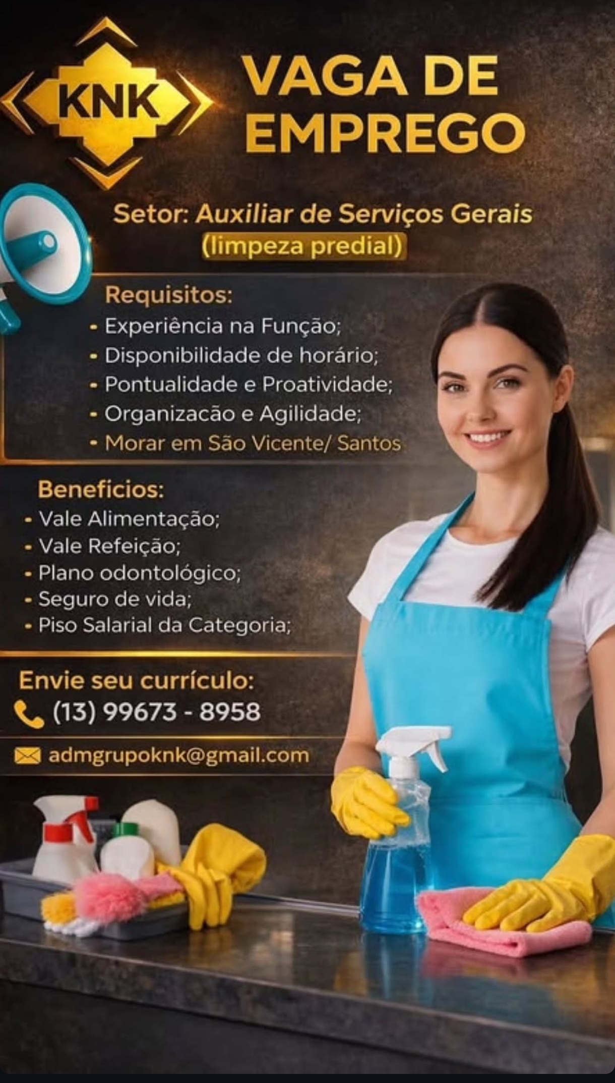 Vagas 24/04/2026 Baixada Santista