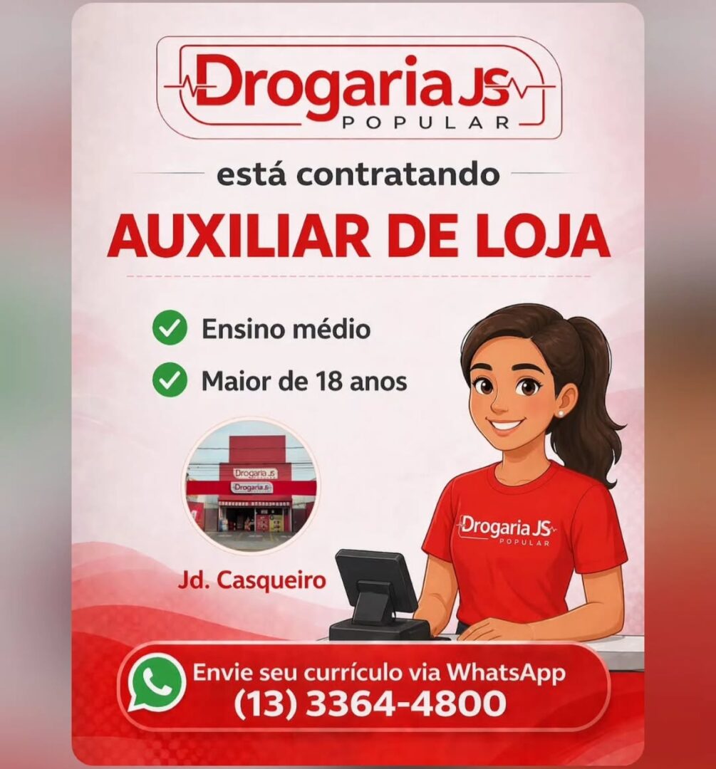 Vagas 24/04/2026 Baixada Santista