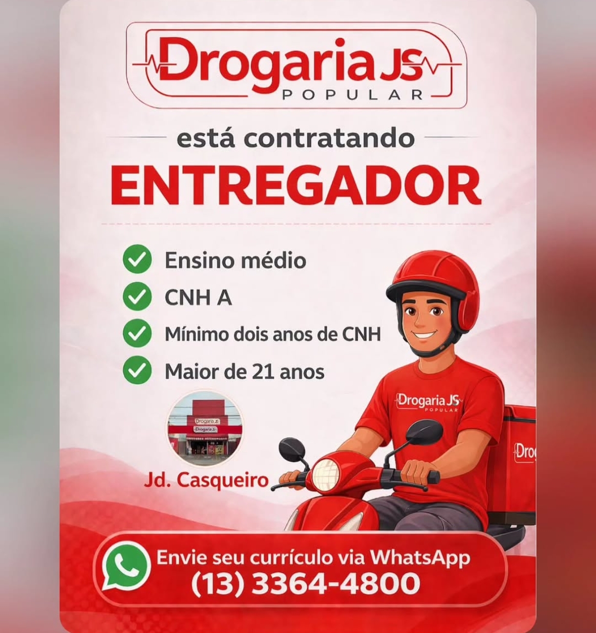 Vagas 24/04/2026 Baixada Santista