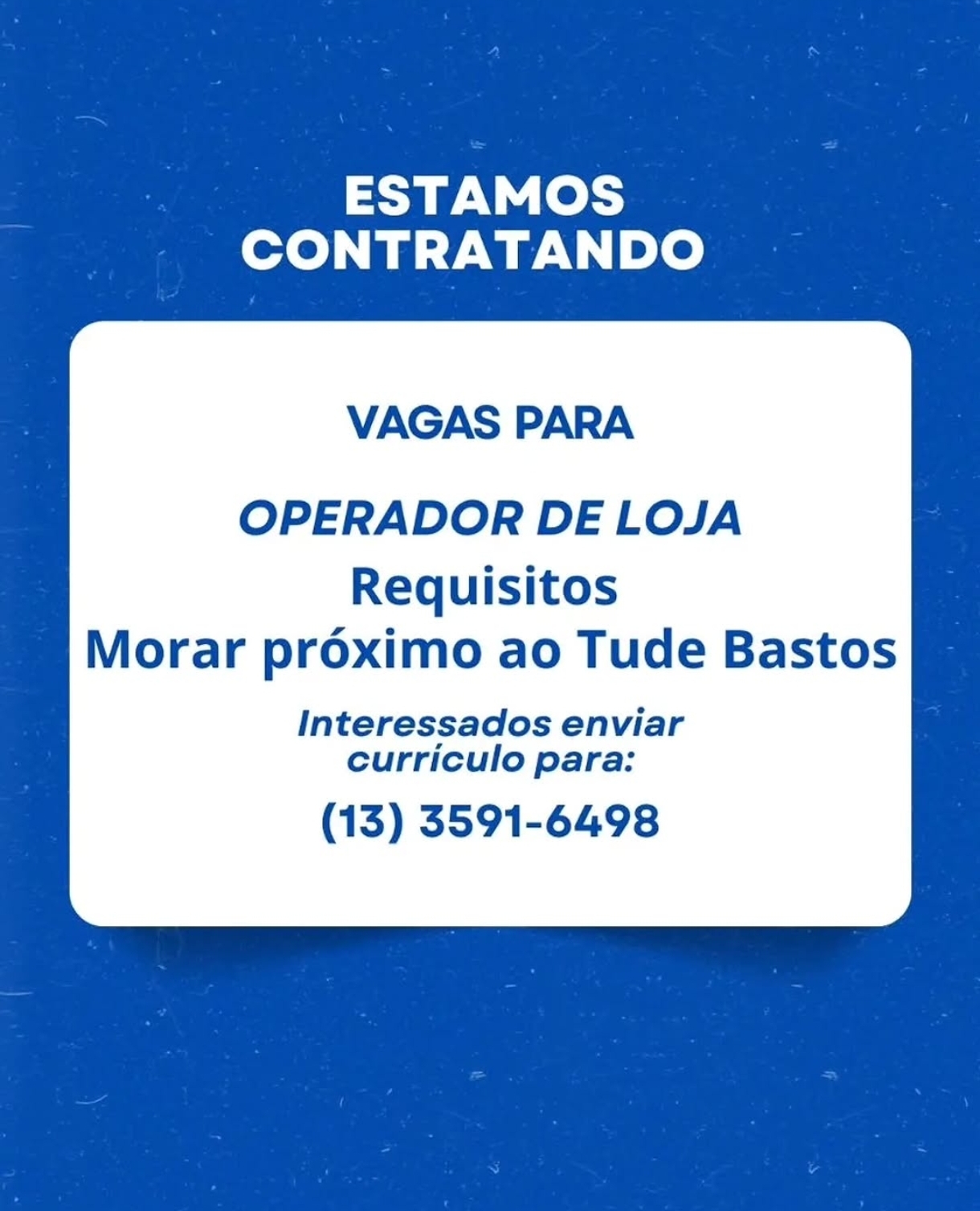 Vagas 24/04/2026 Baixada Santista