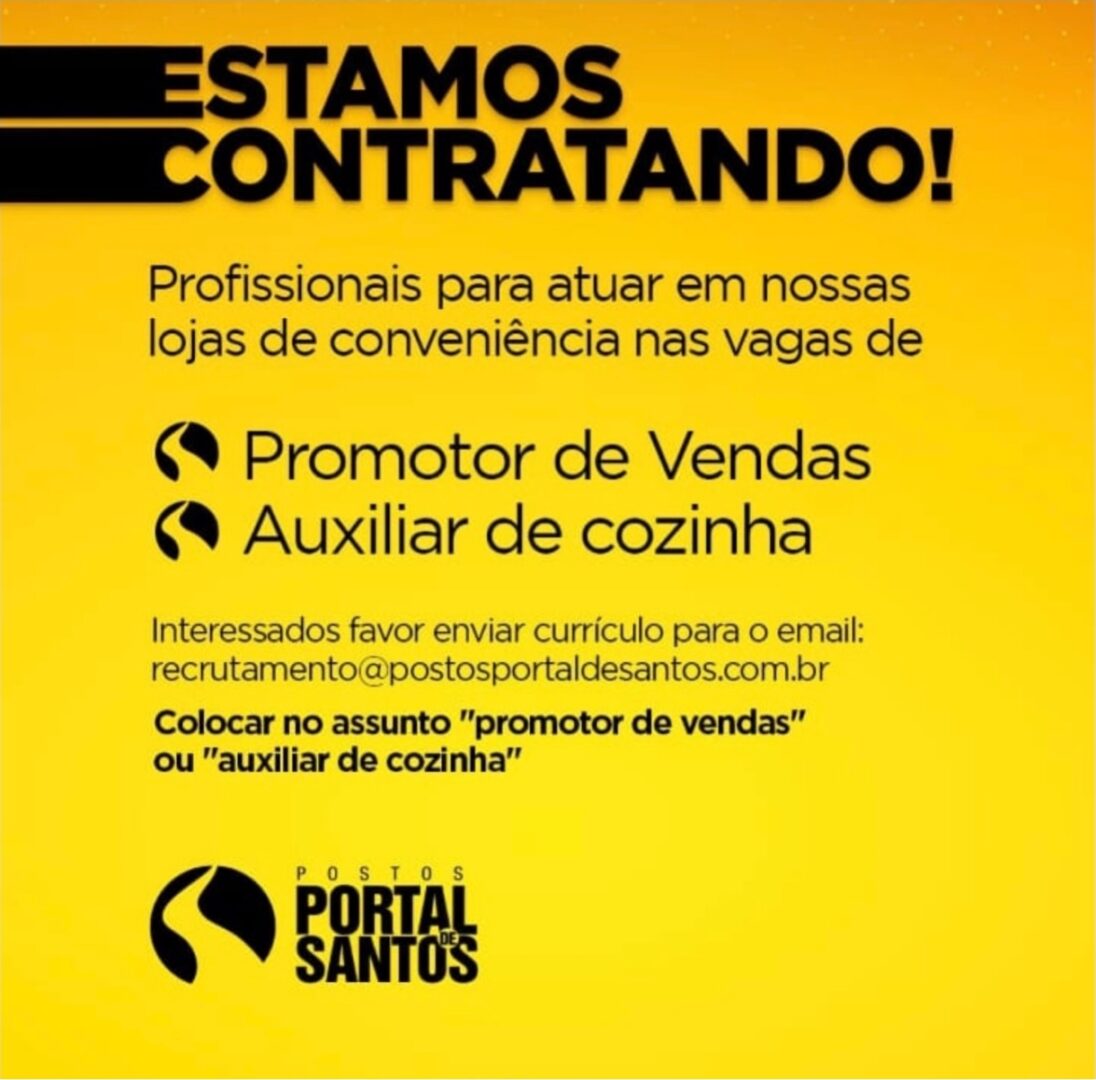 Vagas 24/04/2026 Baixada Santista