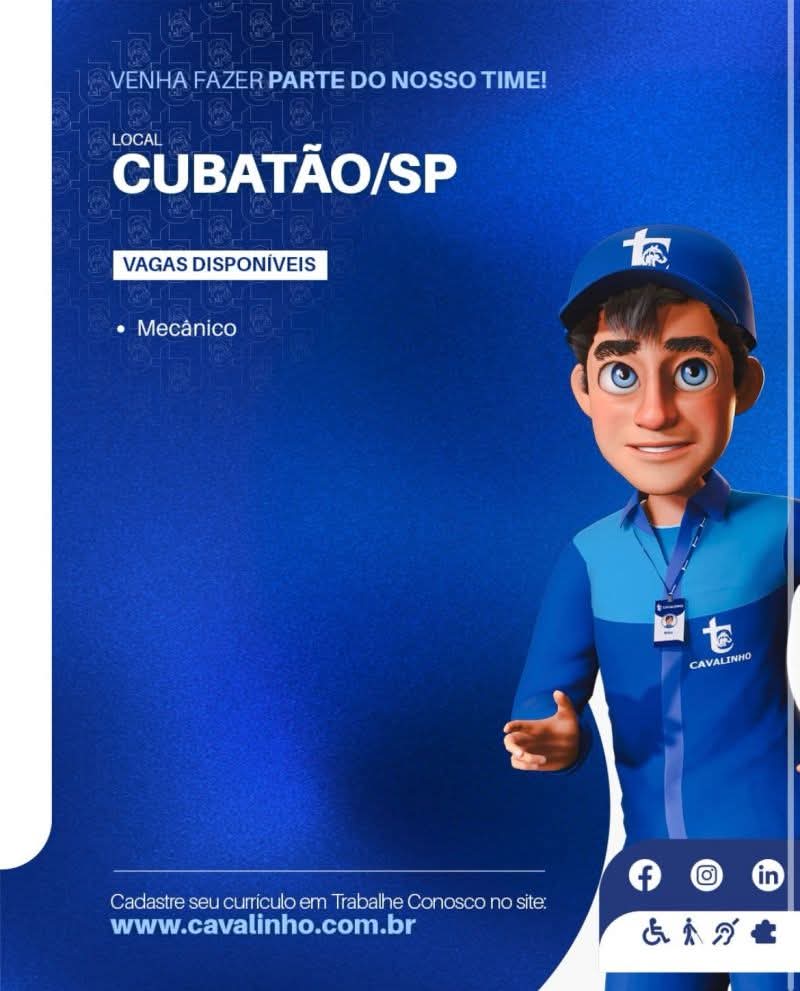 Vagas 26/04/2026 Baixada Santista