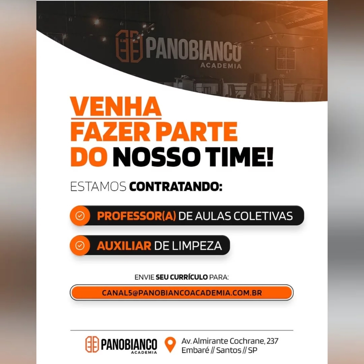 Vagas 26/04/2026 Baixada Santista