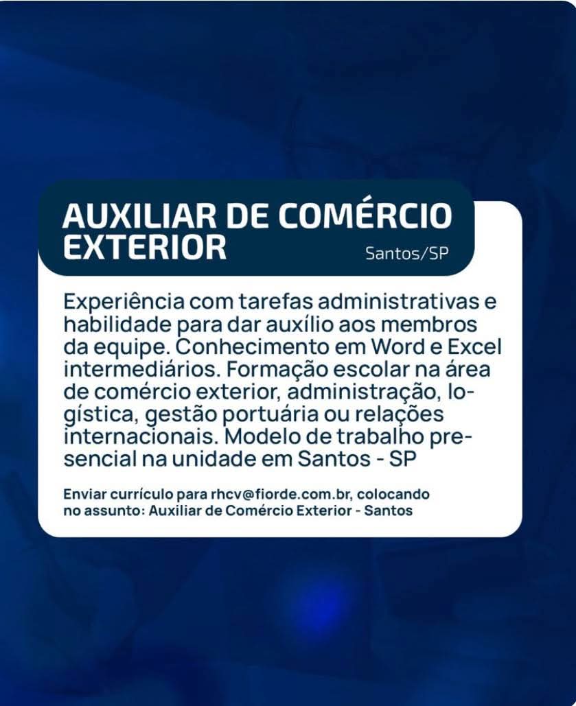 Vagas 27/04/2026 Baixada Santista