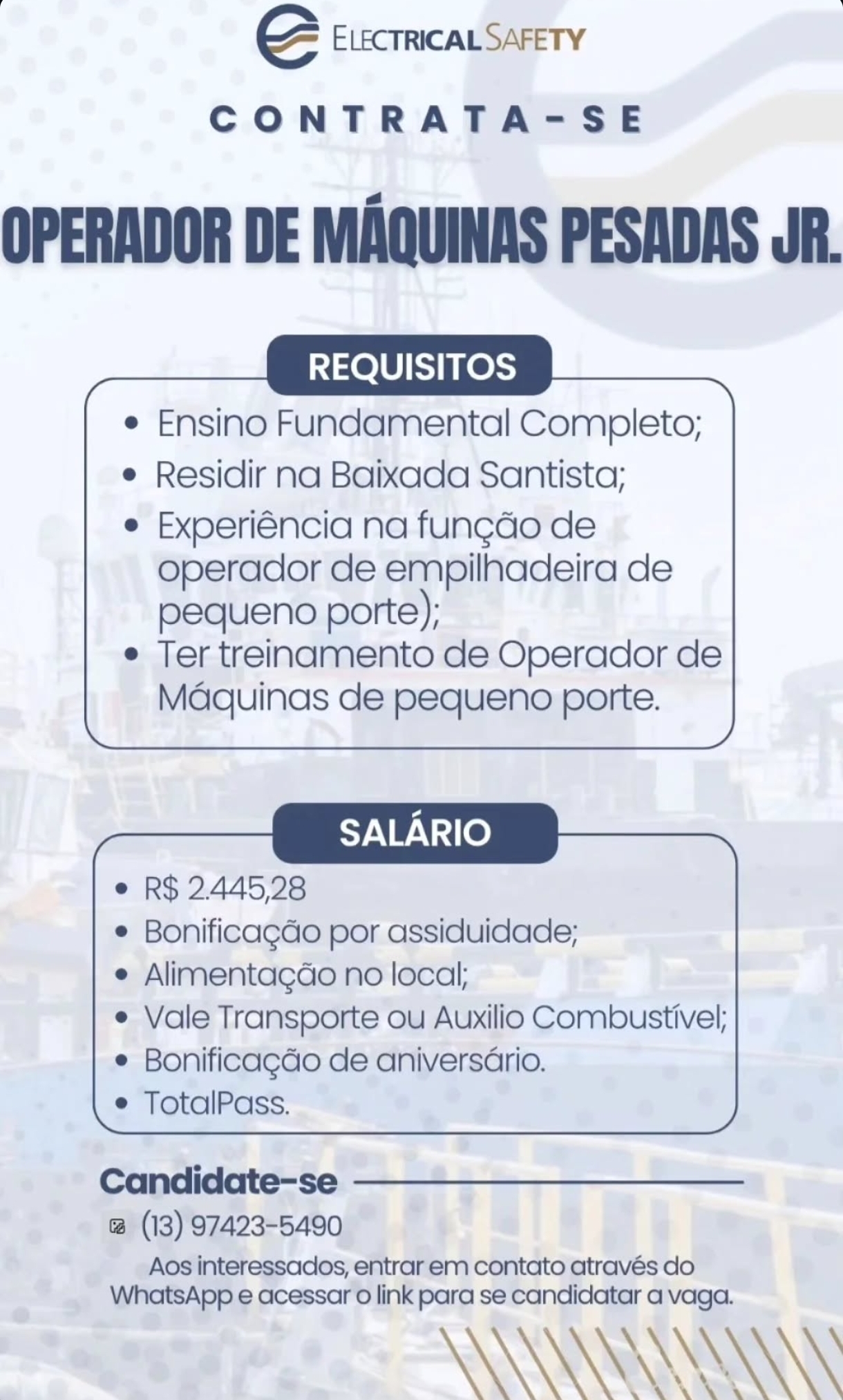 Vagas 27/04/2026 Baixada Santista