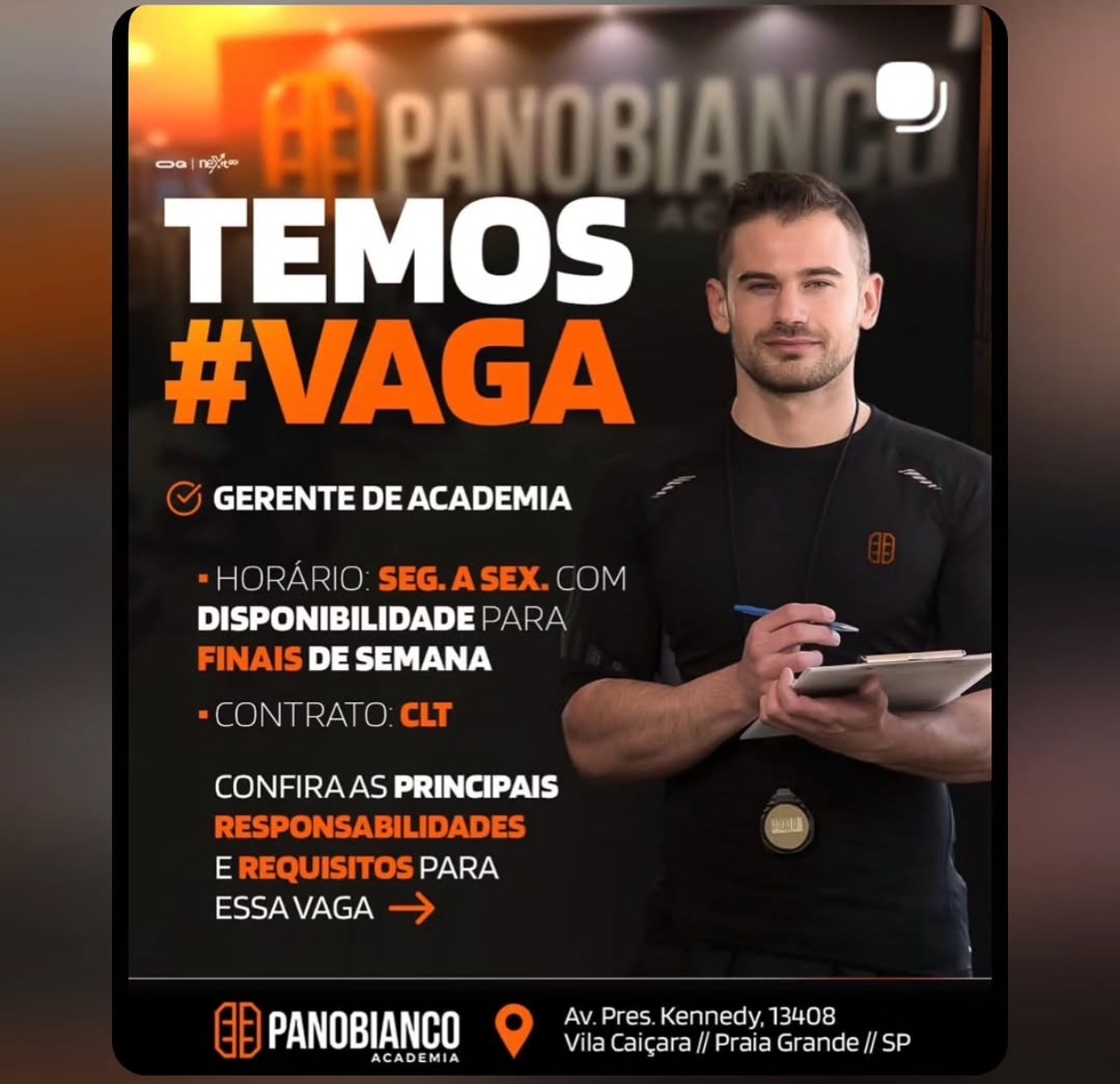 Vagas 27/04/2026 Baixada Santista