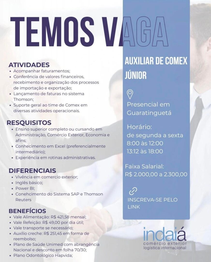 Vagas 28/04/2026 Baixada Santista