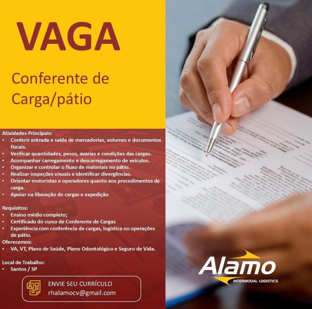 Vagas 28/04/2026 Baixada Santista