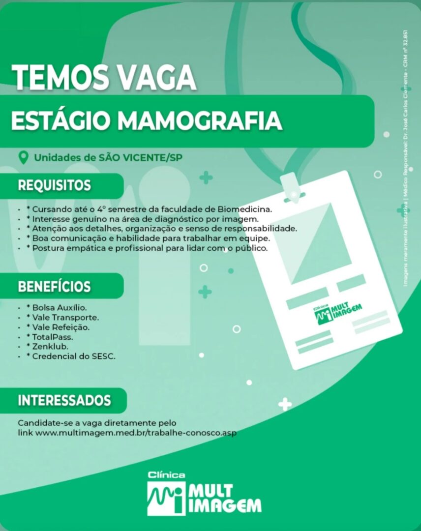 Vagas 28/04/2026 Baixada Santista