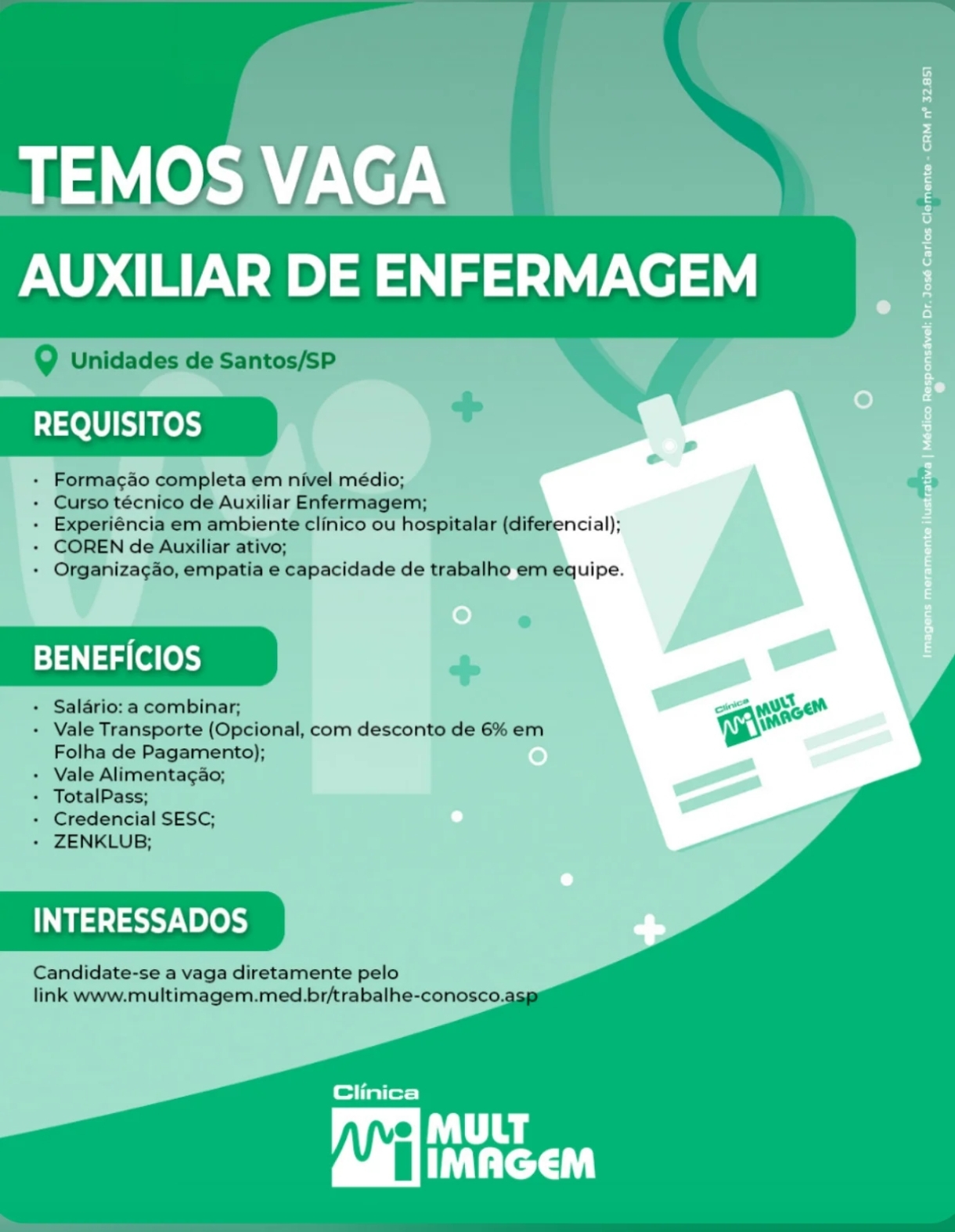 Vagas 28/04/2026 Baixada Santista