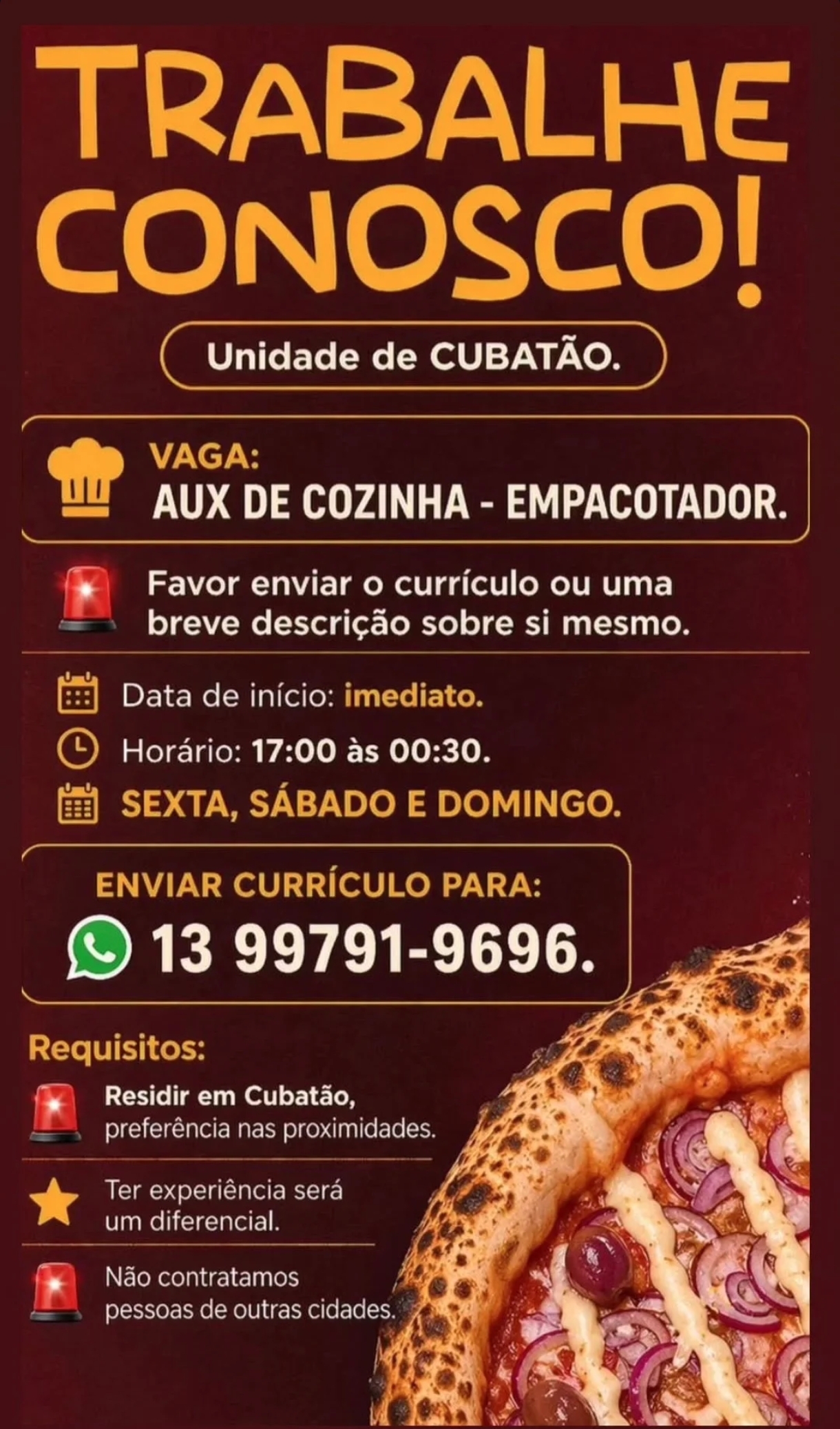 Vagas 28/04/2026 Baixada Santista