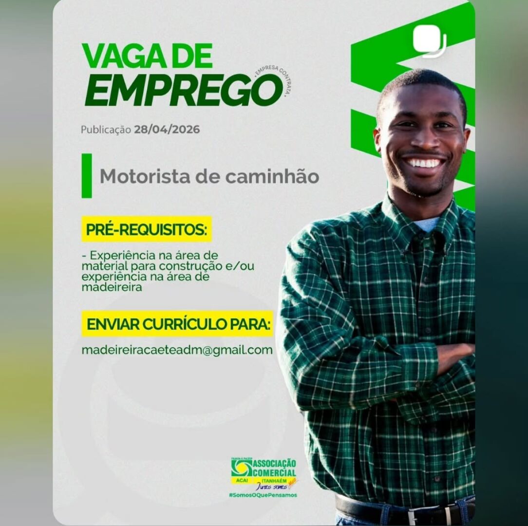 Vagas 28/04/2026 Baixada Santista