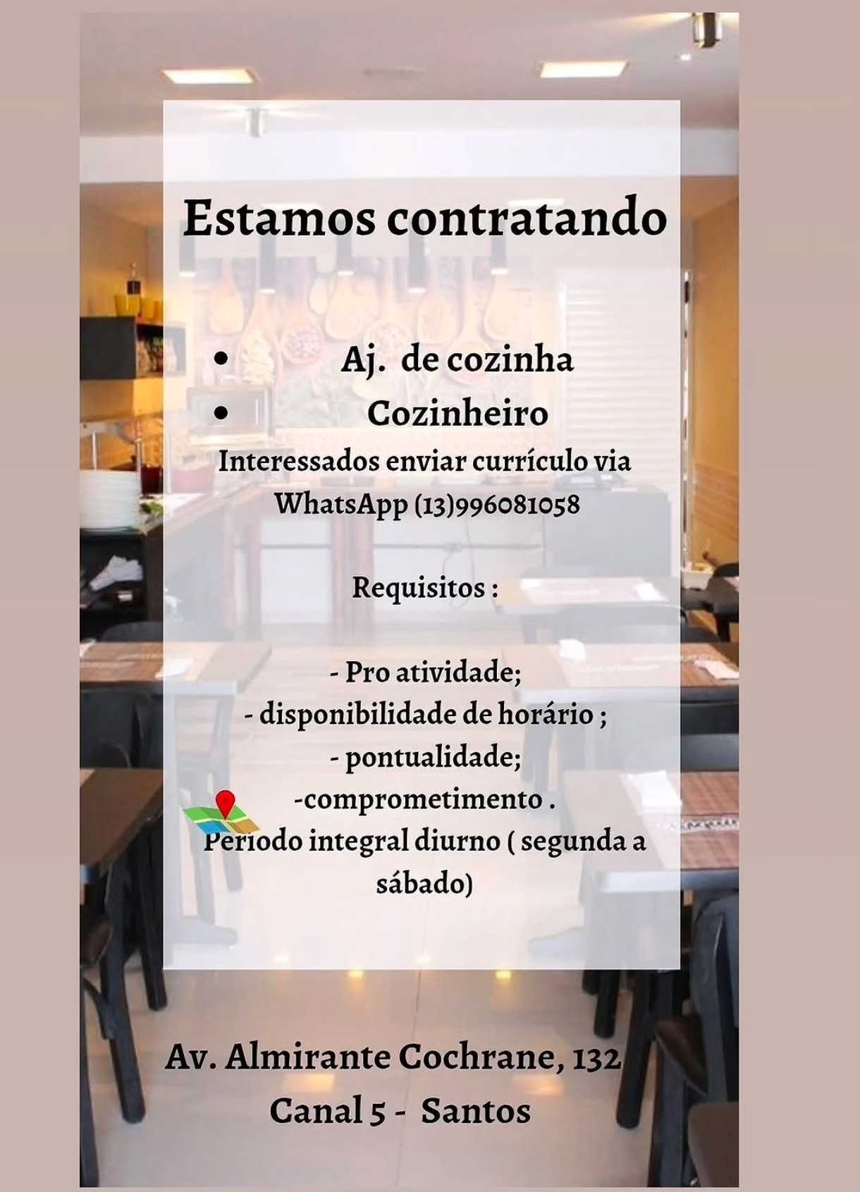 Vagas 28/04/2026 Baixada Santista