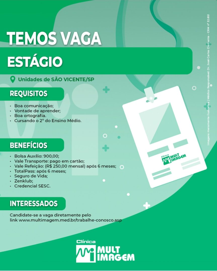 Vagas 29/04/2026 Baixada Santista