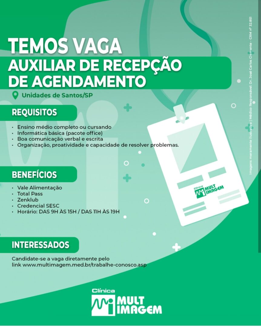 Vagas 29/04/2026 Baixada Santista