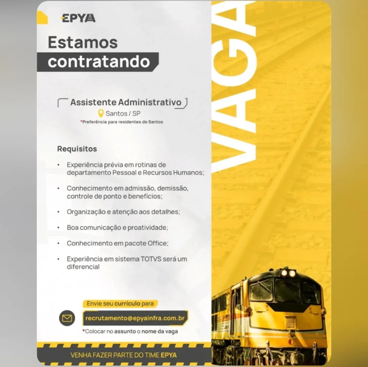 Vagas 29/04/2026 Baixada Santista