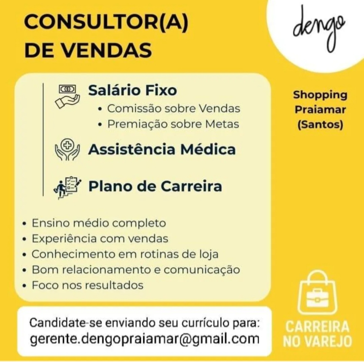 Vagas 29/04/2026 Baixada Santista