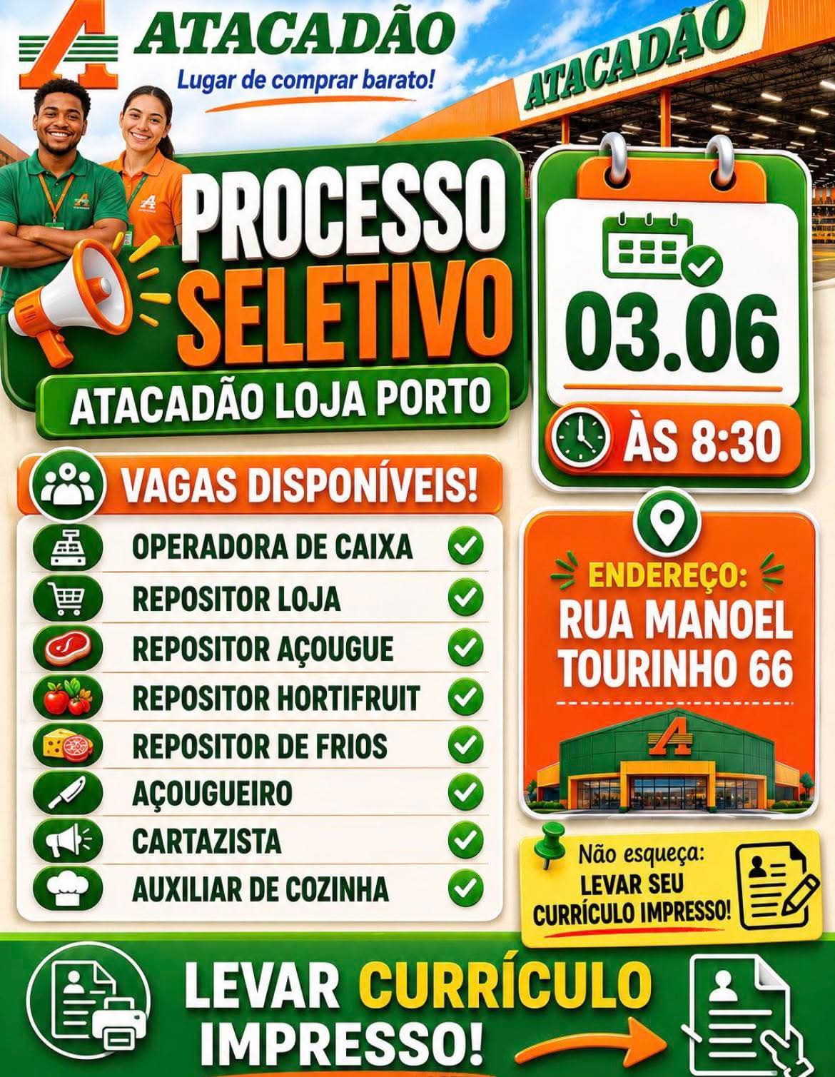 Vagas 02/06/2026 Baixada Santista