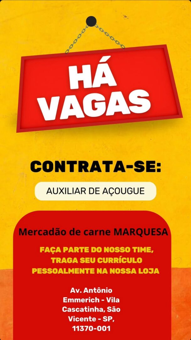 Vagas 10/06/2026 Baixada Santista