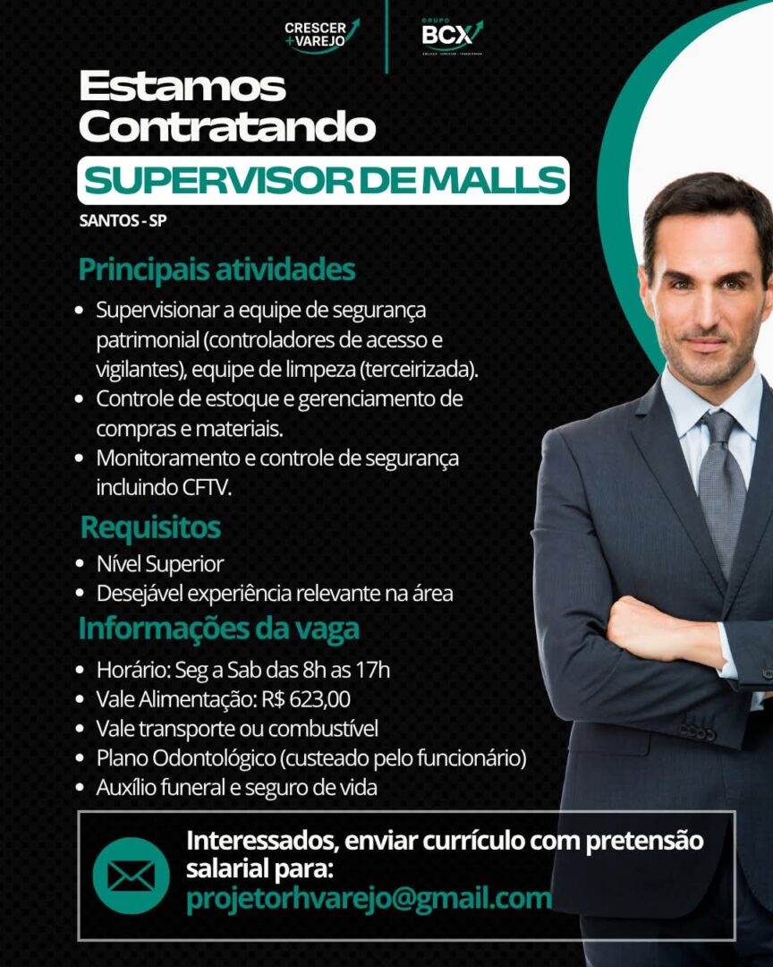 Vagas 15/06/2026 Baixada Santista