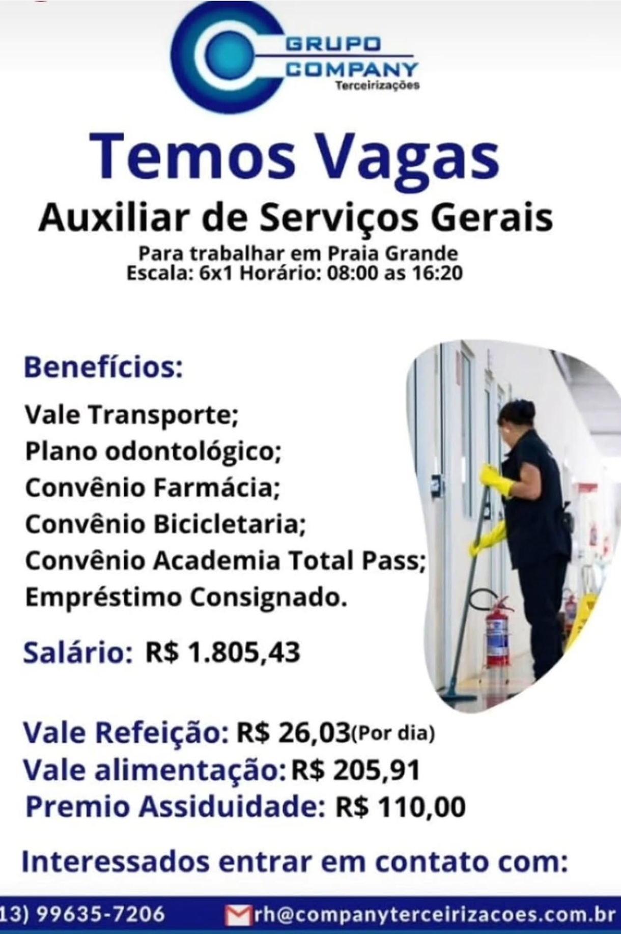 Vagas 15/06/2026 Baixada Santista