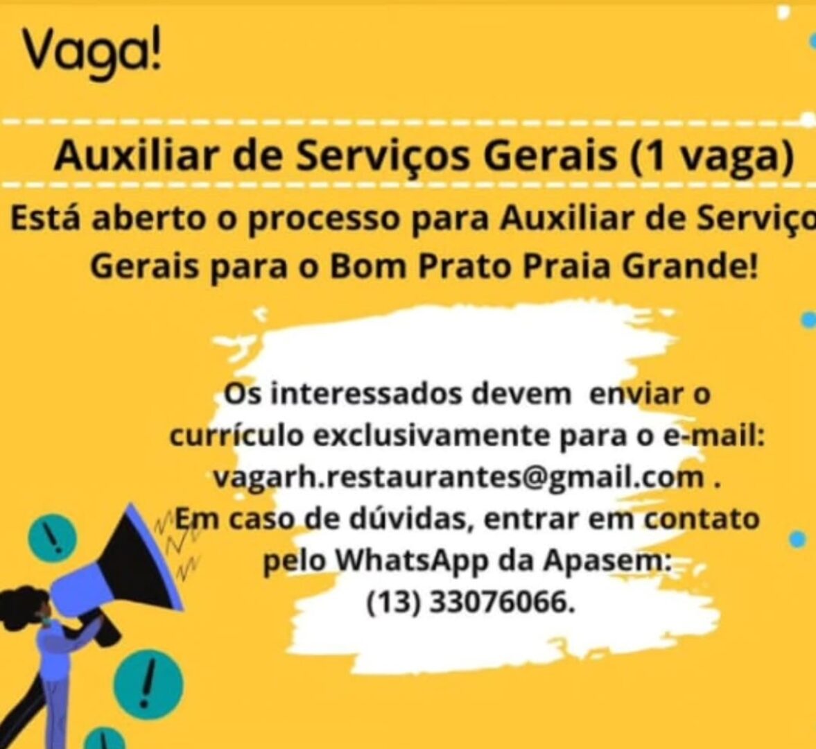 Vagas 20/06/2026 Baixada Santista