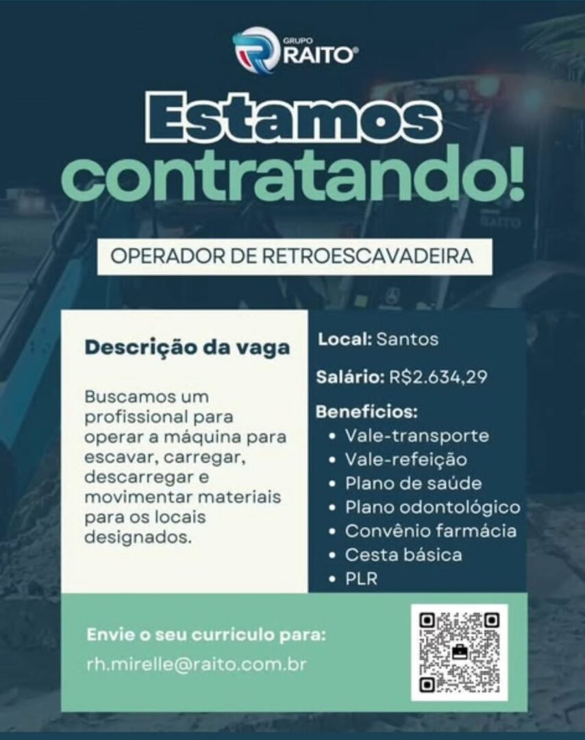 Vagas 20/06/2026 Baixada Santista