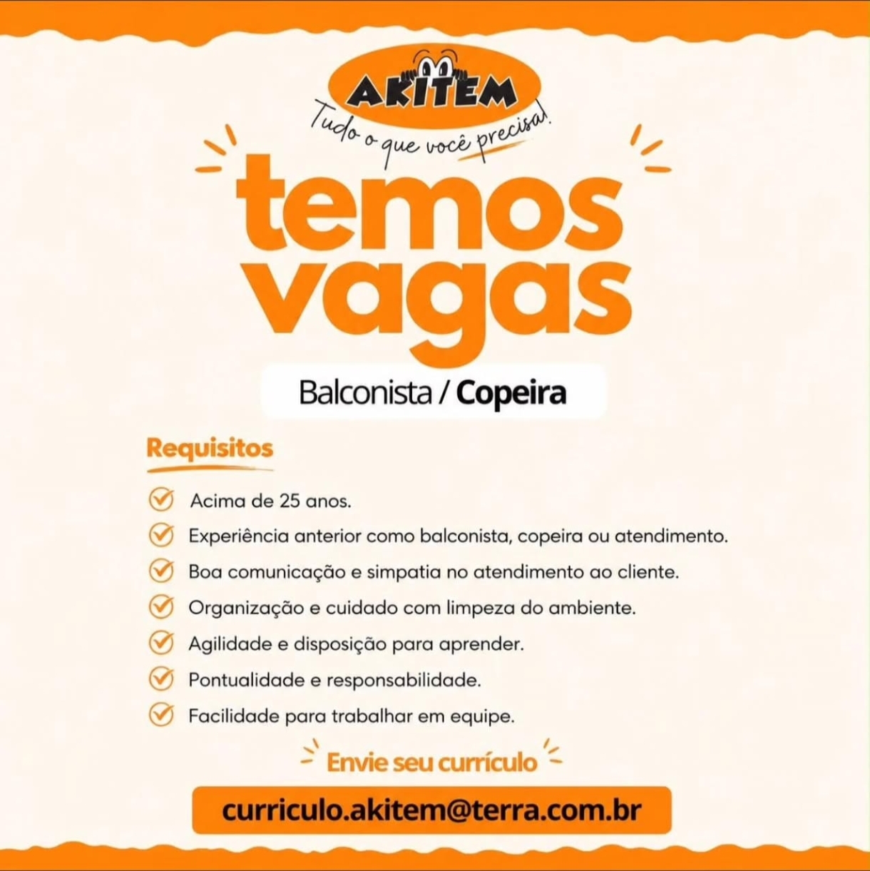 Vagas 29/06/2026 Baixada Santista