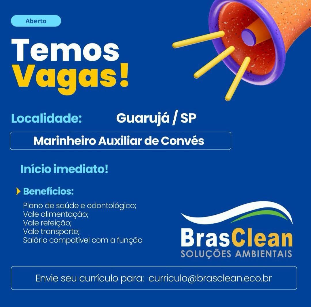Vagas 31/07/2026 Baixada Santista