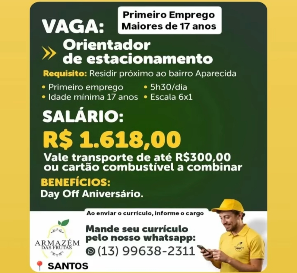 Vagas 08/08/2026 Baixada Santista