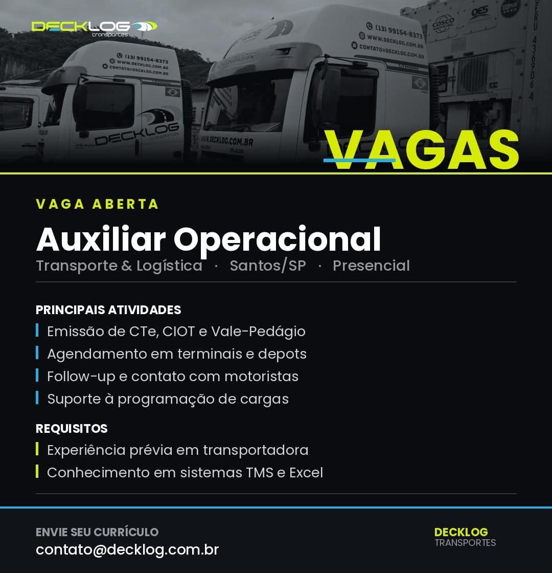 Vagas 15/08/2026 Baixada Santista
