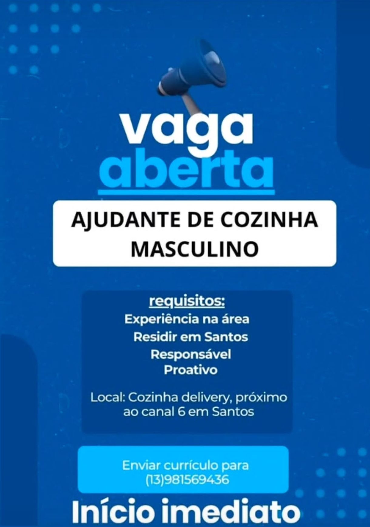 Vagas 17/08/2026 Baixada Santista