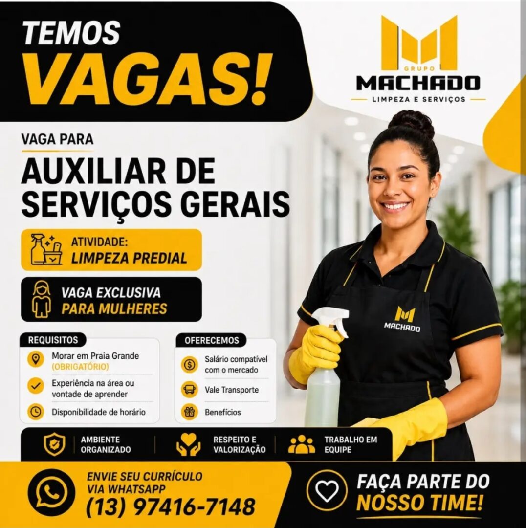 Vagas 20/08/2026 Baixada Santista