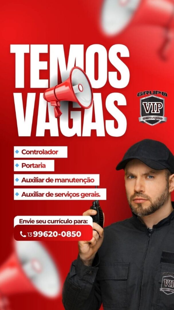 Vagas 22/08/2026 Baixada Santista