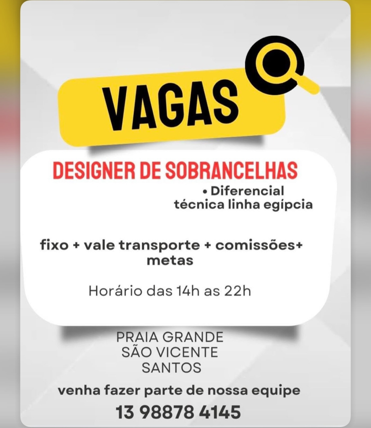 Vagas 27/08/2026 Baixada Santista